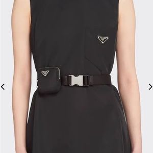 Prada Belt with Nylon Pouch